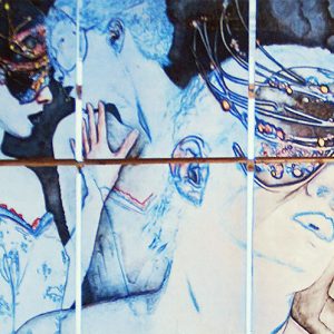 6 - Mixed Media on wood panels