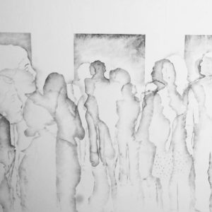 Belinisher Gallery Study - Charcoal on Paper