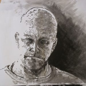 Self Portrait no3 - Acrylic on paper