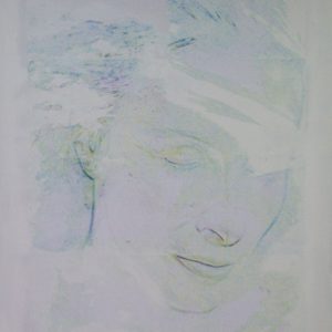 Helen dream studies no1 - Acrylic rub on paper